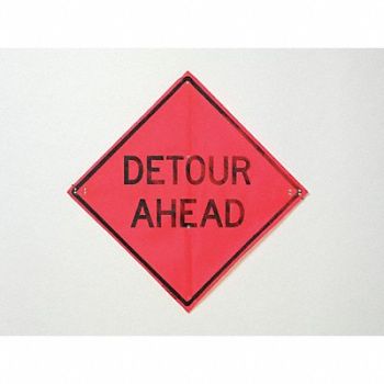 EASTERN METAL SIGNS AND SAFETY Detour Traffic Sign 36 x 36, 8WYU7