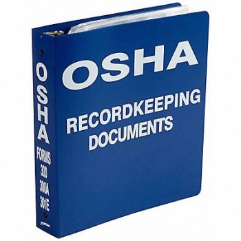 BRADY Binder OSHA Record Keeping Documents, 8WZV1
