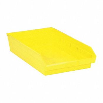 QUANTUM STORAGE SYSTEMS F0620 Shelf Bin Yellow Polypropylene 4 in, 8X094