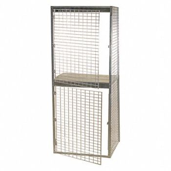 FOLDING GUARD StrgLckrAO 90 x36 x48 1opng 2Dr 2SD Pnl, 8X508