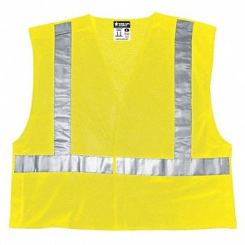 MCR SAFETY Tear Away Safety Vest L, 508J41