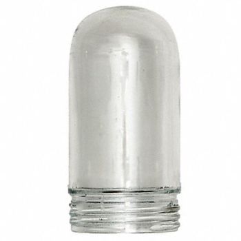 SHAT-R-SHIELD Glass Globe 6 3/4 L 3 W 3 H Clear, 8XC99