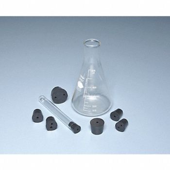 GRAINGER APPROVED Stopper Black PK72, 9UDD8