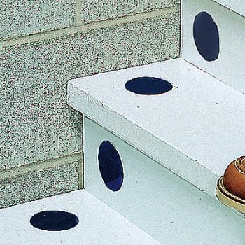 GRAINGER APPROVED Floor Tape Blue 3 inx2 in Circle PK50, 9HX60