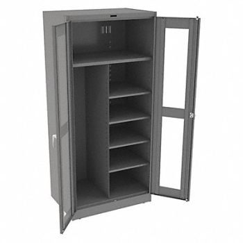 TENNSCO Combo Wardrobe Cab 78 H 36 W Medium Gray, 8Y530