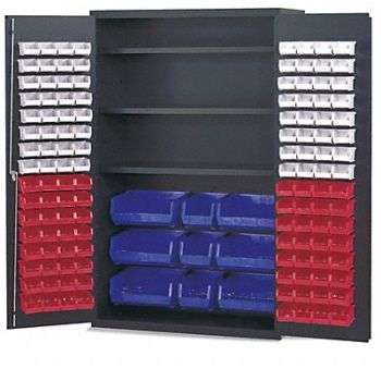 VARI-TUFF Bin Cab 78 x48 x24 SmkGry 137YlwBns, 8Y595