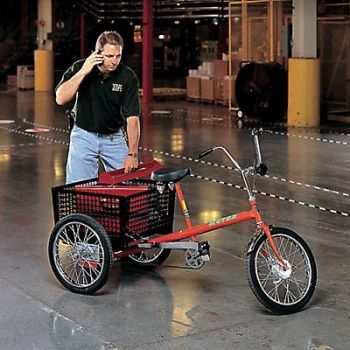 GRAINGER APPROVED Tricycle 20 in Wheel Orange, 8YAG6