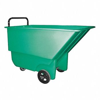 GRAINGER APPROVED Tilt Truck Lt-Duty 1/3 cu yd 275 lb Grn, 8YCN4
