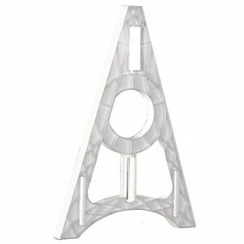 GRAINGER APPROVED Barricade O-Frame Leg White 29 In L, 8YJC5
