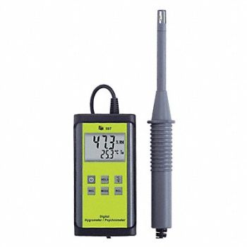 TEST PRODUCTS INTL. Digital Psychrometer -40 to 122F Range, 8YUV7