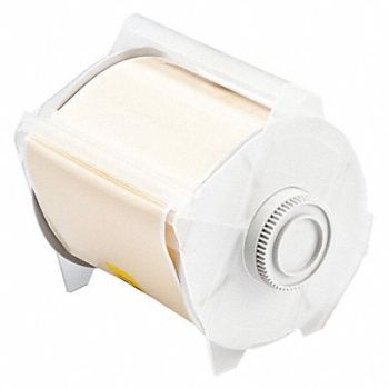 BRADY Tape Tan 100 ft L 4 in W, 8ZAL5
