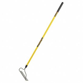 SEYMOUR MIDWEST STRUCTRON Rake 16Tines 60 in Fiberglass Handle, 8ZCJ5