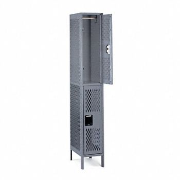 TENNSCO Wrdrb Lckr 2x1Lckr Gray 78 x12 x18 Assm, 8ZDC7