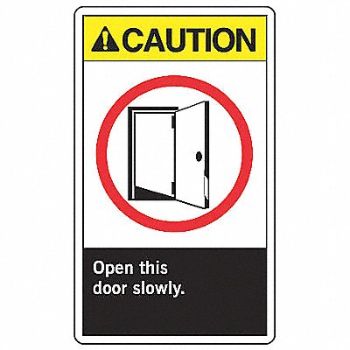 ACCUFORM Safety Label 5 in x 3 1/2 in Vinyl PK5, 9TAA6