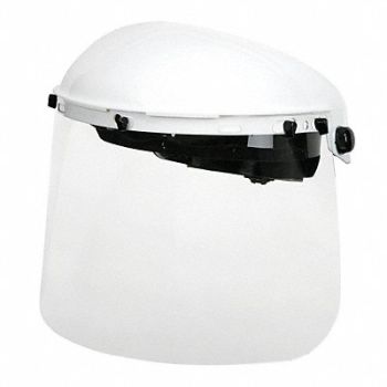 MCR SAFETY Ratchet Faceshield Assembly Clear, 8ZEN3