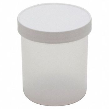 DYNALON Jar 500mL Plastic Wide PK10, 8ZEP6