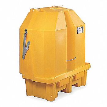 ULTRATECH Cvrd Drum Spl Cntnmnt Palet 63-1/2 in H, 8ZEP8