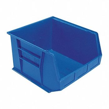 QUANTUM STORAGE SYSTEMS F0611 Hang and Stack Bin Blue PP 11 in, 8ZFV8