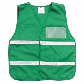 CONDOR E4207 Safety Vest Green Legend Insert Univsl, 8ZH74