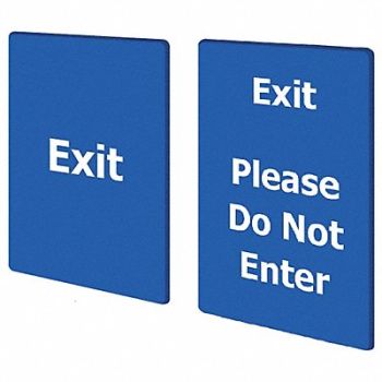 TENSABARRIER EXIT PLEASE DO NOT ENTER BLUE, 8ZJN9