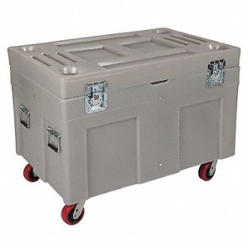 MYTON INDUSTRIES F1330 Storage Cart Gray Polyethylene 34 in, 8ZJT8