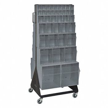 QUANTUM STORAGE SYSTEMS Bin Storage Rack Powder Coated 52 in, 8ZLW6