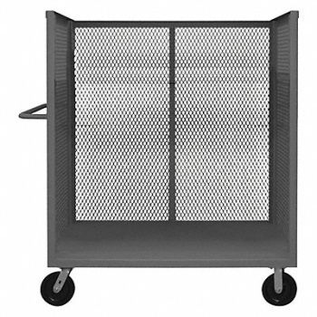 GRAINGER APPROVED 3-Sided Stock Cart 2000 lb 36 In.L, 9PY30
