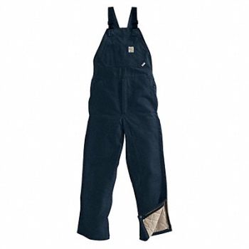 CARHARTT Bib Overall Dark Navy 36in. x 30in., 35ER12