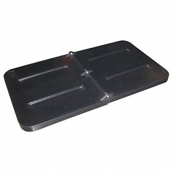 GRAINGER APPROVED Tilt Truck Lid Black Fits 1/3 cu yd., 8ZPL6
