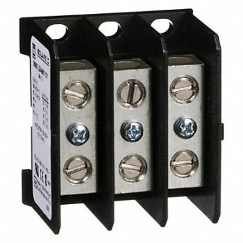 SQUARE D Mintr Distr Block Al/Cu 600V AC/DC, 2DD63