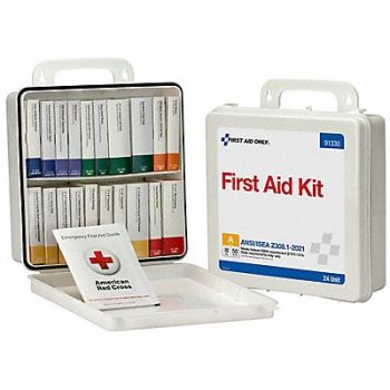 FIRST AID ONLY First Aid Kit 50 People Served 3 H, 794KG7