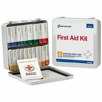 FIRST AID ONLY First Aid Kit 50 People Served 9 H, 794KG8