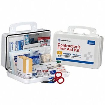 FIRST AID ONLY First Aid Kit 25 People Served 3 W 7 H, 794KH0