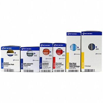 FIRST AID ONLY First Aid Kit Refill White 8 in H 9 in W, 800TL3