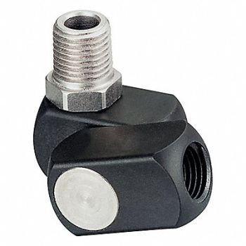 DYNABRADE Swivel Connect w/Flow 1/4 NPT Inlet, 13F690