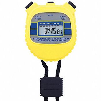 TRACEABLE Stopwatch 23 59 59 Timing Range, 9DUY3