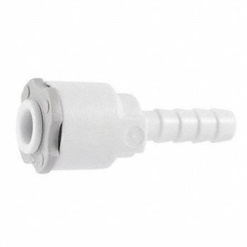JOHN GUEST Adapter 1/4 in Tube Od Wh PK10, 1WTJ4