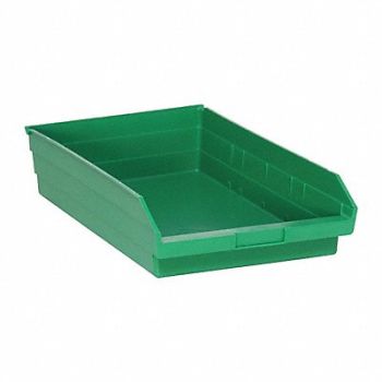 QUANTUM STORAGE SYSTEMS F0620 Shelf Bin Green Polypropylene 4 in, 9AFJ4