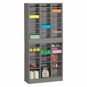 TENNSCO Literature Sorter Legal Sized Gray, 9ANV5
