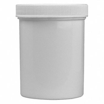SP SCIENCEWARE Screw Cap Jar 236.6mL Plastic Wide PK12, 9AT84