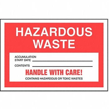 ACCUFORM DOT Handling Label Waste 6 W PK100, 8ZP36