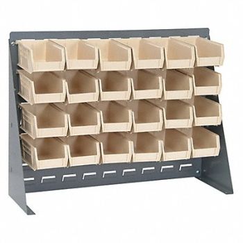 QUANTUM STORAGE SYSTEMS Louvrd Bnch Rk 1/4x21x27in LdCap 140lb, 9ATT0