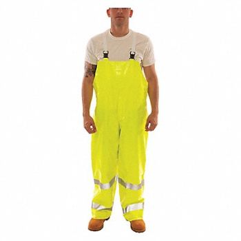 TINGLEY Flame Resistant Rain Overall Ylw/Grn 3XL, 9XR26