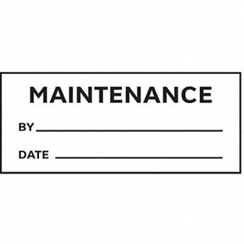 STRANCO INC Inspection Label ENG Maintenance PK450, 9CEC0