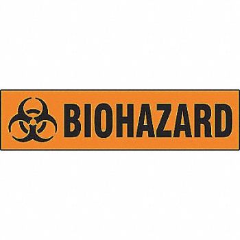 BRADY Sign 7 in x 24 in Polyester, 9L752