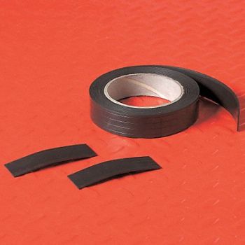 MASTER MAGNETICS PlnMagRl Charcoal Flat Label Adhered, 9CFA5