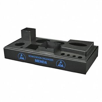MENDA Workstation Organizer 16 In Poly 7 Comp, 9CGZ1