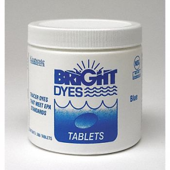 BRIGHT DYES Dye Tracer Tablet Blue PK200, 9CH32