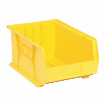 QUANTUM STORAGE SYSTEMS F0608 Hang and Stack Bin Yellow PP 8 in, 9CHP3