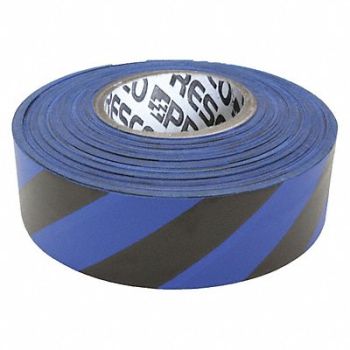 PRESCO PRODUCTS CO Flagging Tape Blue/Blk 300ft x 1-3/16In, 9CJ88